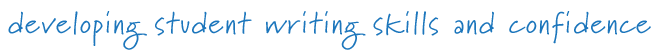 Developing student writing skills and confidence